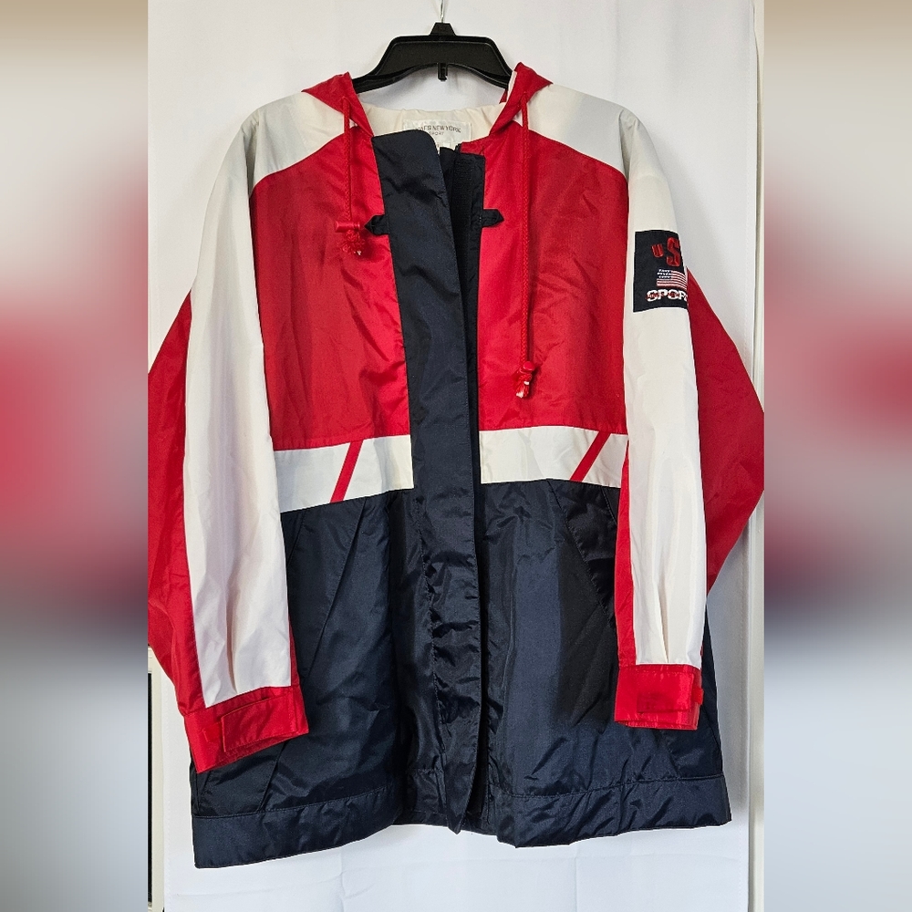 Jones New York Sport Y2K USA Sport windbreaker size small